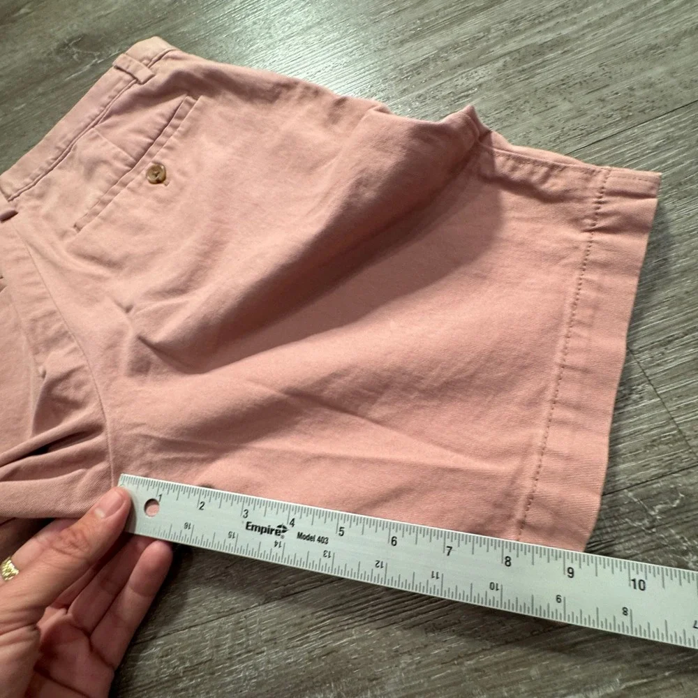 Banana Republic Aiden Shorts Men 29 Pink Cotton Stretch Chino Summer Preppy Slim